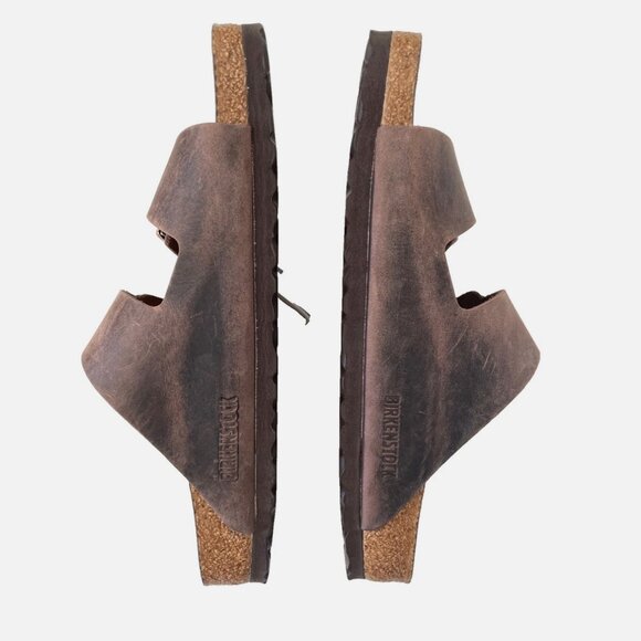 NEW! BIRKENSTOCKS ARIZONA SOFT FOOTBED HABANA OILED LEATHER SANDALS WOMENS 40 9 - Picture 12 of 14